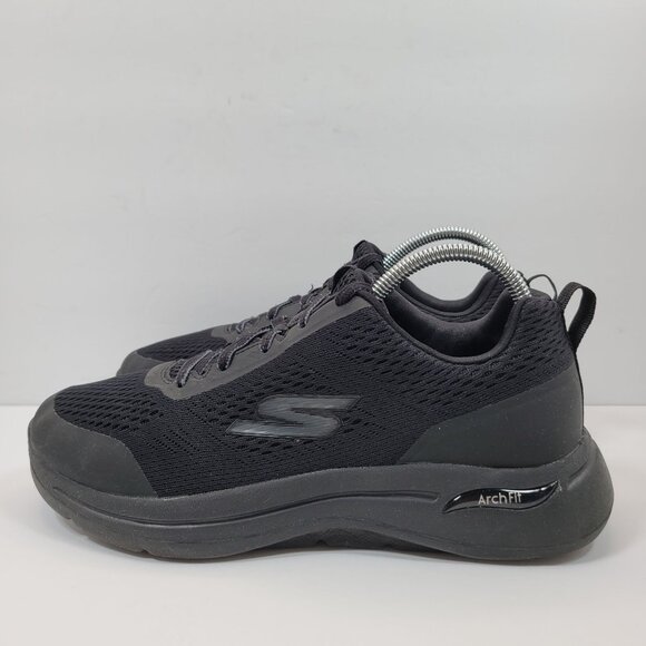 Skechers Men's Go Walk Arch Fit Black Shoes 216116WW US Size 9 - Picture 2 of 8
